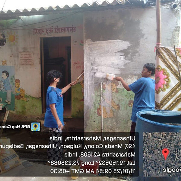 Special Project Of Anganwadi Painting Taken In Ron Village- Residential NSS Camp 2024-2025