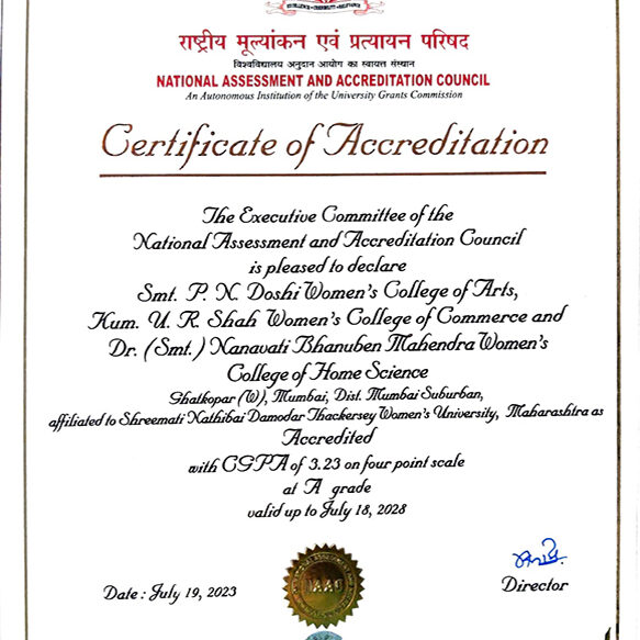 NAAC Certificate